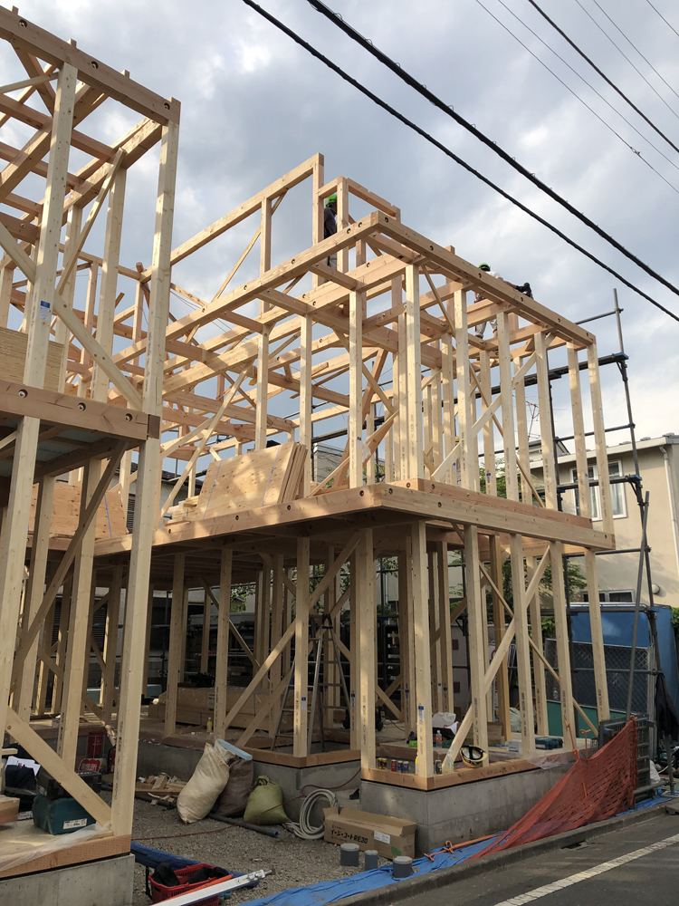 西荻の長屋の建て方