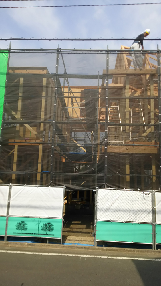 西荻窪の屋根の下地工事